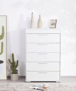 Frankfurt Chest of 5-Drawers with Lift Top Vanity