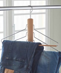 Forest 4-Layer Wooden Space Saving Trousers Hanger