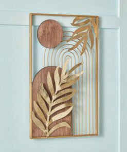 Tisso Metal and Wood Decorative Wall Accent - 34.9...