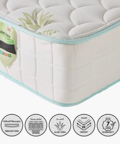 SleepNest iAloe Vera Medium Firm Pocket Spring Que...