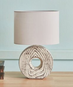 Novalie Ceramic Table Lamp with Shade - 37 cm