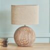 Novalie Ceramic Table Lamp with Linen Shade - 52 c...