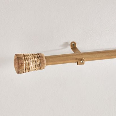 Natura Aries 25mm Extendable Single Curtain Rod - ...