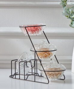 Vintage 7-Piece Glass Snack Set