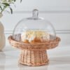 Minimalist 2-Piece Glass Cake Dome Set