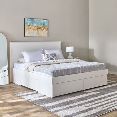 Frankfurt King Bed with 4 Drawers - 180x200 cm