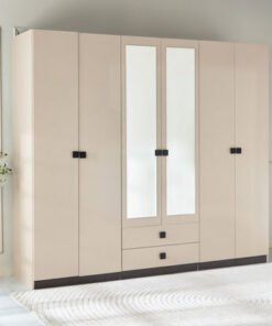 Luxembourg 6-Door Wardrobe with 2 Drawers and 2 Mi...
