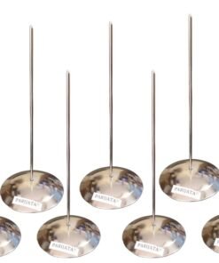 PARIJATA Stainless Steel Desk Straight Rod Paper Memo Holder Fork Receipt Note Spike Stick, Token, Hotel Bill Stand Memo Holder Fork Receipt Note Spike Stick (Pack of 7) (7)
