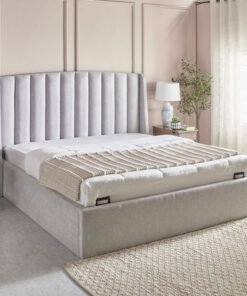 Maine Lewis Queen Hydraulic Storage Upholstered Be...