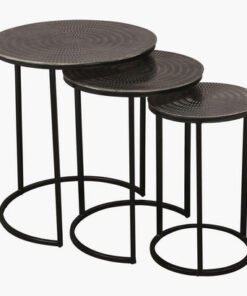 Cavon Dublin Aluminium Cladding Nest of Tables - S...