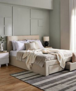Oakland Neo Twin Upholstered Bed with 2 Drawers - ...