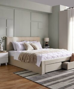 Oakland Neo King Upholstered Bed with 2 Drawers - ...