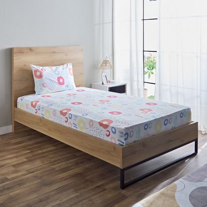 Nora Regina 2-Piece Single Microfibre Flat Sheet S...