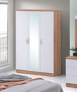 Juno 3-Door Wardrobe with Mirror