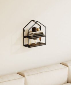 Urban Pentagon 2-Tier Metal Shelf - 26x11x28.5 cm