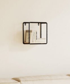 Urban Square 1-Tier Metal Shelf - 20x10x20 cm