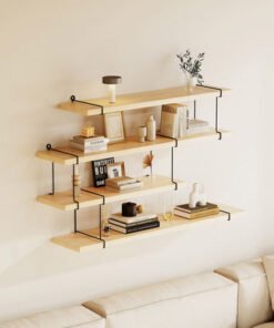 Urban 4-Tier Metal Shelf - 80x17x47 cm