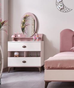 Maybelle 2-Drawer Dresser with Mirror and Open She...
