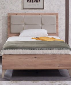 Napoli Twin Smart Bed with Upholstered Headboard -...