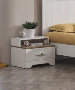 Listro 1-Drawer Nightstand with Shelf