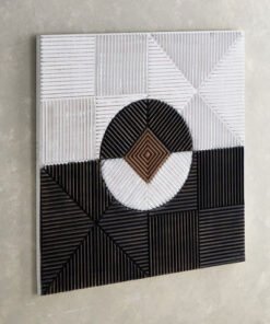 Rena MDF Carved Wall Art - 90x3x90 cm