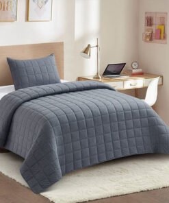 Knitnook Cotton Jersey 2-Piece Twin Summer Quilt C...