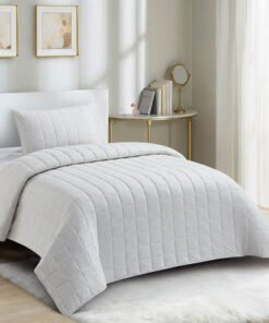 Knitnook Cotton Jersey 2-Piece Twin Summer Quilt C...