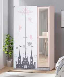 Pixie 3-Door Wardrobe with Mirror