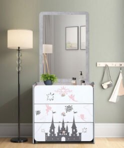 Pixie 3-Drawer Dresser with Mirror