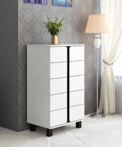 Prague High Gloss Chest of 5-Drawers