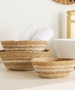 Naturaloom 3-Piece Oval Multiutility Basket Set