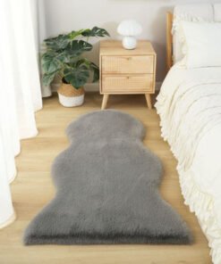 Faux Rabbit Fur Rug - 75x125 cm