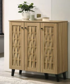 Verona 16-Pair Shoe Cabinet with 3 Doors