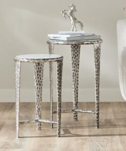 Cavon Rialto 2-Piece Genuine Marble Top Accent Tab...