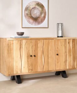 Vendra Arno 3-Door Live Edge Solid Wood Sideboard