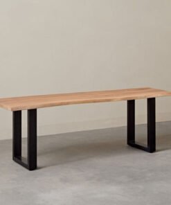 Vendra Costa Live Edge Solid Wood Top Bench
