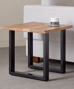 Vendra Costa Live Edge Solid Wood Top End Table