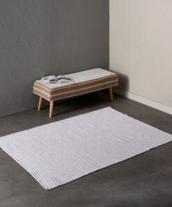 Allan Snow Recycled Cotton Dhurrie - 120x180 cm