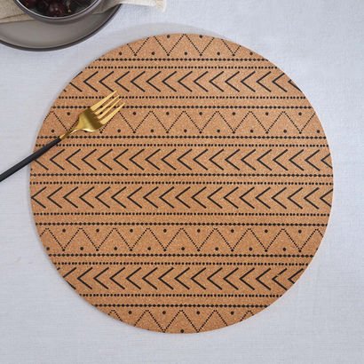 Trib Printed Cork Placemat - 35 cm