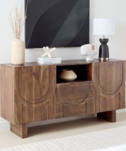 Vendra Bay 2-Door Solid Wood Sideboard with 2-Draw...