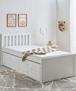Stova Vanilla Single Captain Bed with Trundle and ...
