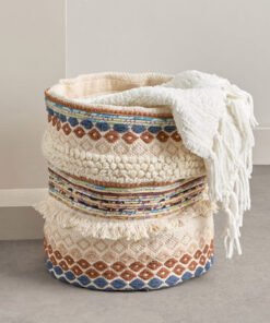 Noir Premium Cotton Basket - 30x30x36 cm