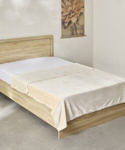 Nova Solid Flannel Twin Blanket - 140x200 cm