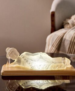 Asher Polyresin Resting Buddha with LED Accent on ...