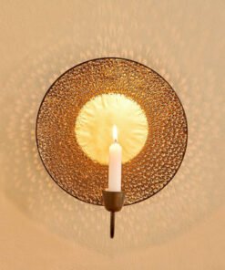 Corlie Metal Peacock Cutwork Wall Candleholder - 2...