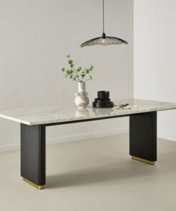 Cavon Fabio Genuine Marble Top 8-Seater Dining Tab...