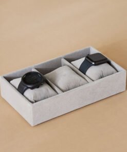 Velour 3-Compartment Jewellery Tray with 3 Pillows...