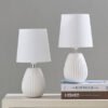 Ashra 2-Piece Ceramic Table Lamp Set - 19x19x40 cm