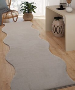 Faux Rabbit Fur Shaped Rug - 70x300 cm