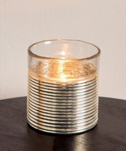 Erton Etched Glass Candleholder - 12x12x12 cm